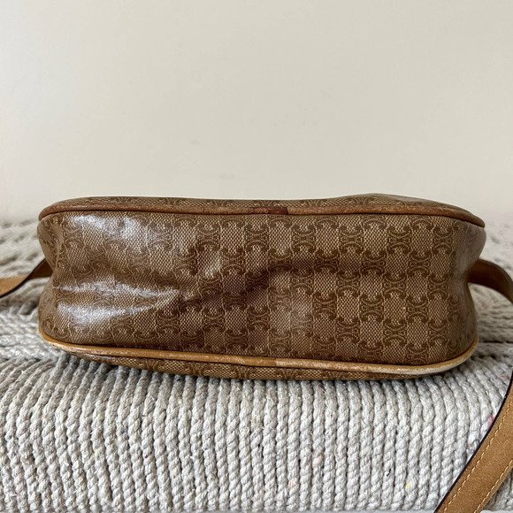 CELINE Paris Macadam Vinyl and Leather Crossbody Bag - Picture 5 of 14